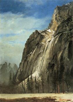 阿爾伯特 比爾施塔特 Cathedral Rocks A Yosemite View